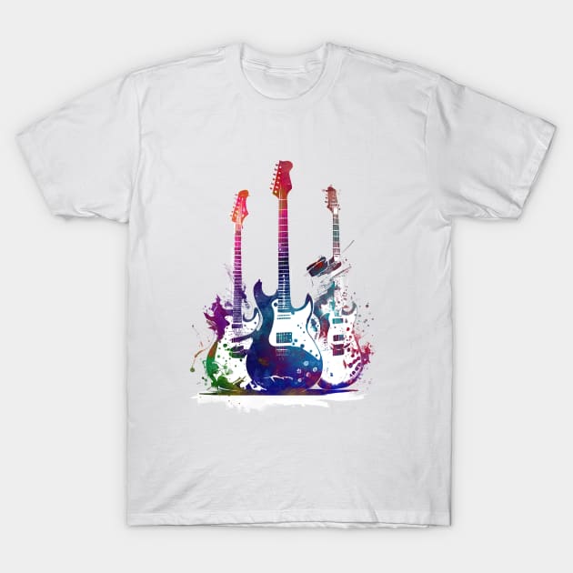 Guitars music art #guitar #music T-Shirt by JBJart